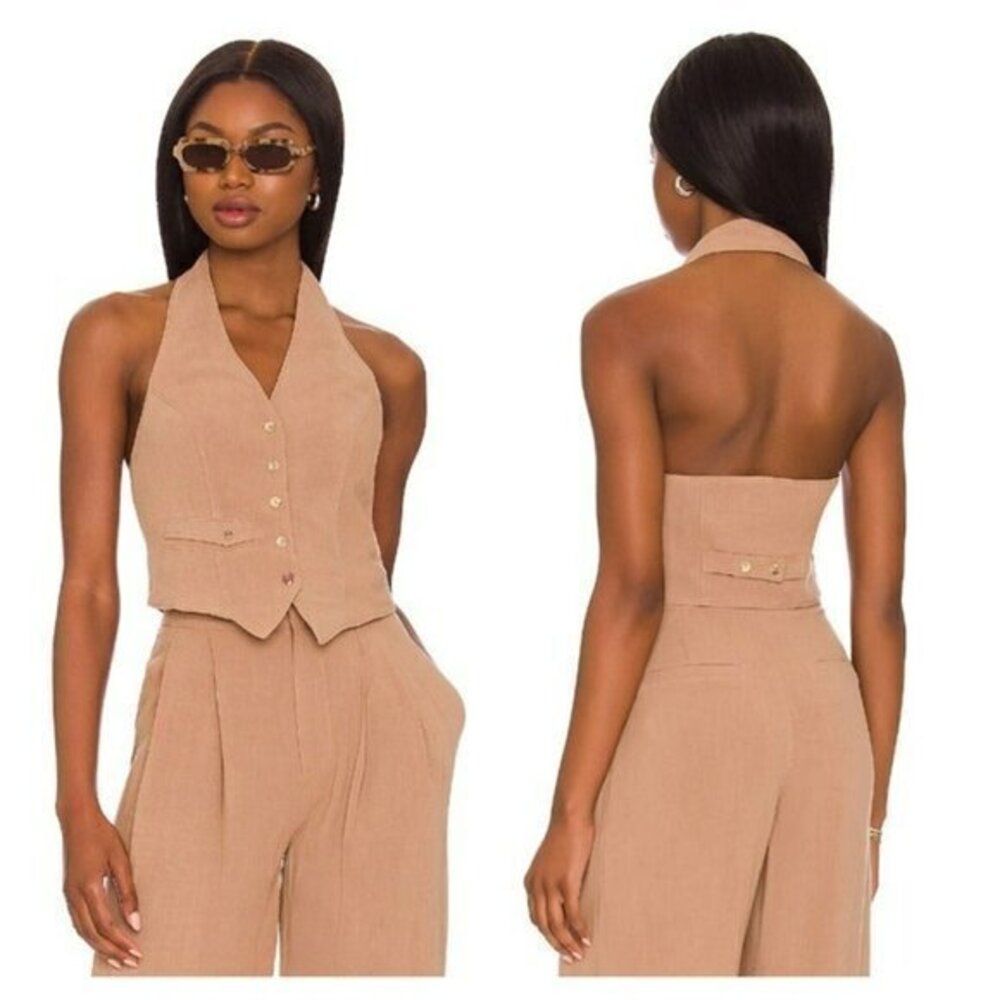 REVOLVE x Song of Style Dallon Vest Top - Taupe